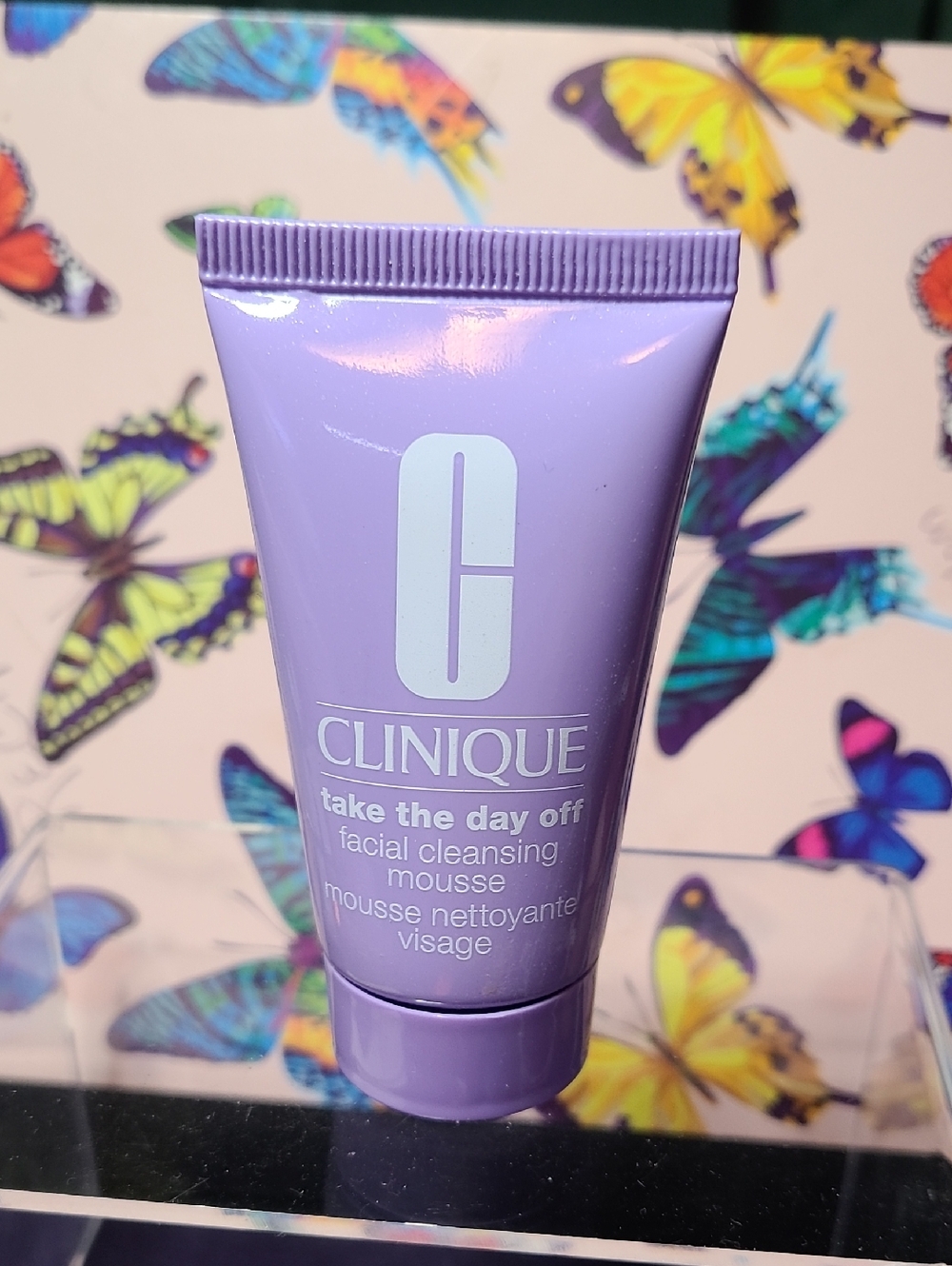 Clinique Lavender Take The Day Off Facial Cleansing Mousse Travel Tube
